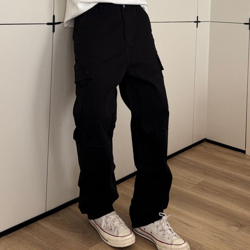 Damen Modische Cargo-Hose mit weitem Schnitt Nord Taschen
