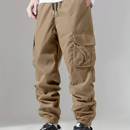 Herren Cargo-Jogginghose mit Kordelzug, Mehrfachtaschen & elastischen Bündchen Nord Taschen