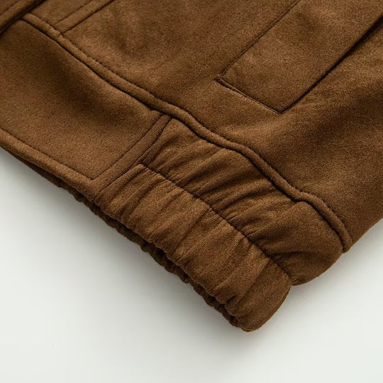 Damen Cropped Wollmix-Fieldjacke mit Stehkragen, verdecktem Verschluss und großen Pattentaschen Nord Taschen