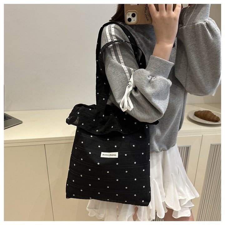 Damen Stofftasche mit Rüschendetail Nord Taschen