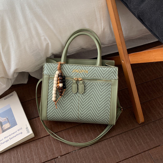 Damen elegante Tragetasche mit strukturiertem Gewebemuster Nord Taschen