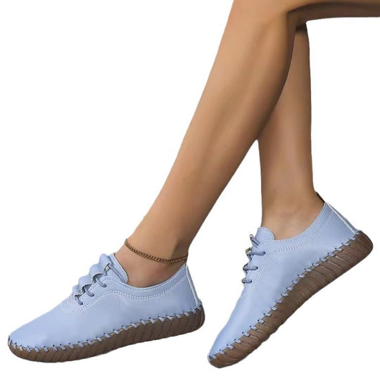 Damen Leichte Sneaker mit handgenähter Ziernaht und flexibler Profilsohle Nord Taschen