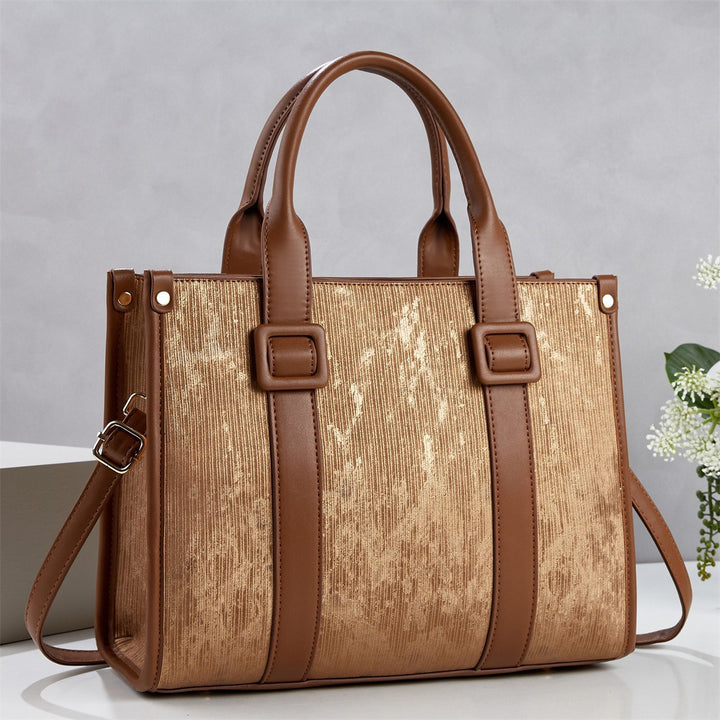 Damen elegante Handtasche mit einzigartiger Textur und abnehmbarem Schultergurt Nord Taschen