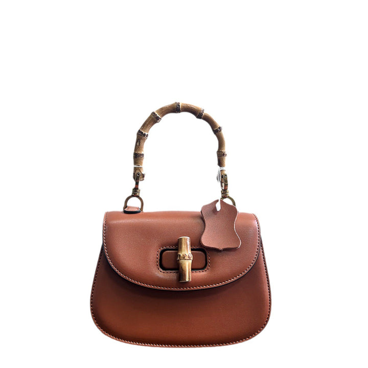 Damen Handtasche mit stilvollem Bambusgriff Nord Taschen