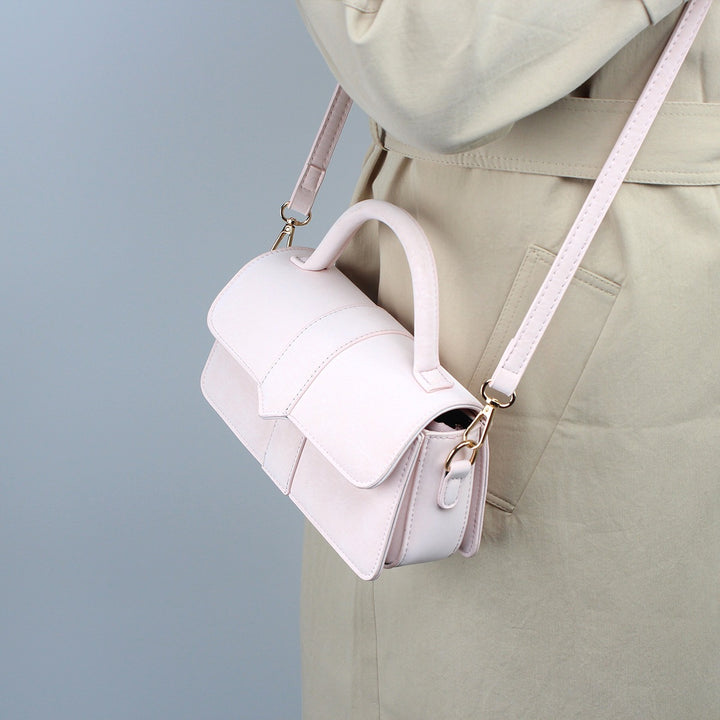 Damen elegante Handtasche im klassischen Klappdesign Nord Taschen