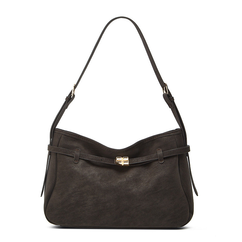 Damen Schultertasche mit elegantem Schnallenverschluss und weichem Material Nord Taschen