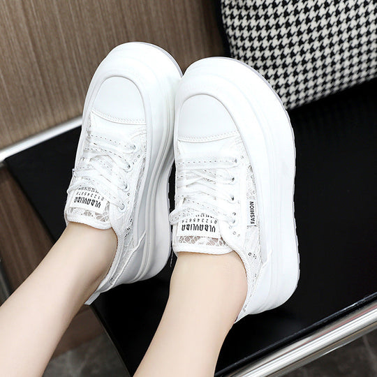 Damen modische Plateau Sneakers mit atmungsaktiver Mesh-Oberfläche und komfortabler Dämpfung Nord Taschen