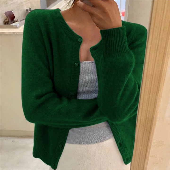 Damen kuschelige Strickjacke
