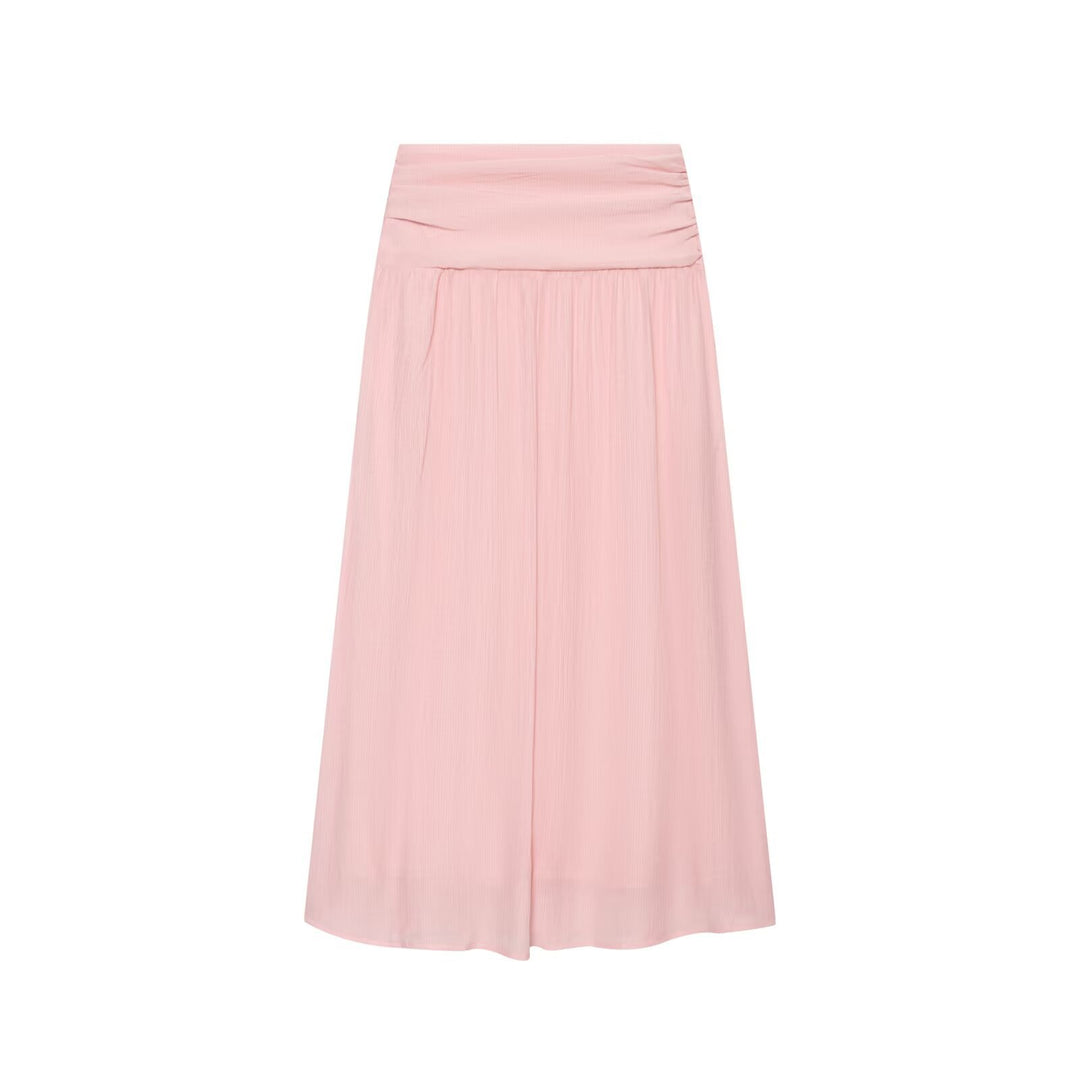 Damen Leichtes plissiertes Crop-Top mit Rüschenkragen und Kordelzug Nord Taschen