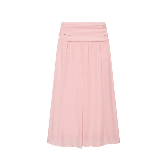 Damen Leichtes plissiertes Crop-Top mit Rüschenkragen und Kordelzug Nord Taschen