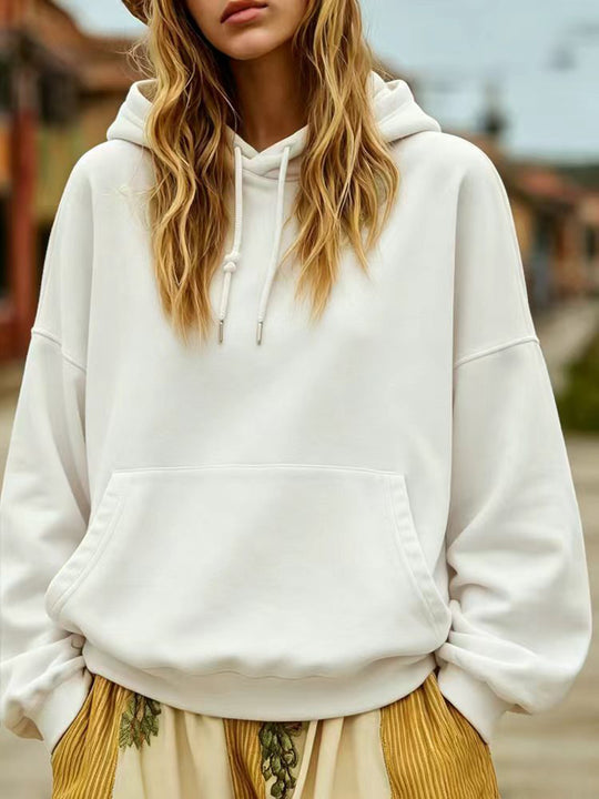 Damen Oversize-Kapuzenpullover mit Kängurutasche und Relaxed-Fit Nord Taschen