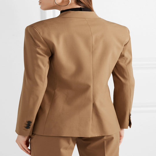 Damen Maßgeschneiderter Zweiteiliger Blazer‑Hosenanzug im schlanken Tailoring Nord Taschen