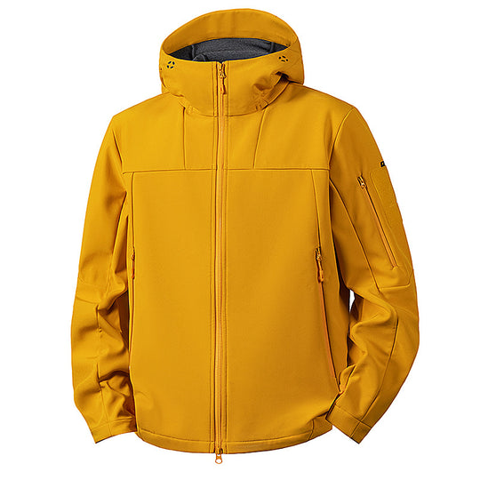 Herren wind- und wasserabweisende Softshelljacke mit Kapuze und taktischen Taschen Nord Taschen