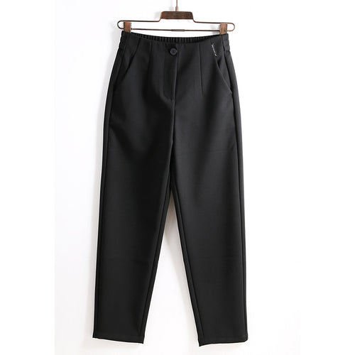 Damen Elegante und bequeme High-Waist Stoffhose Nord Taschen