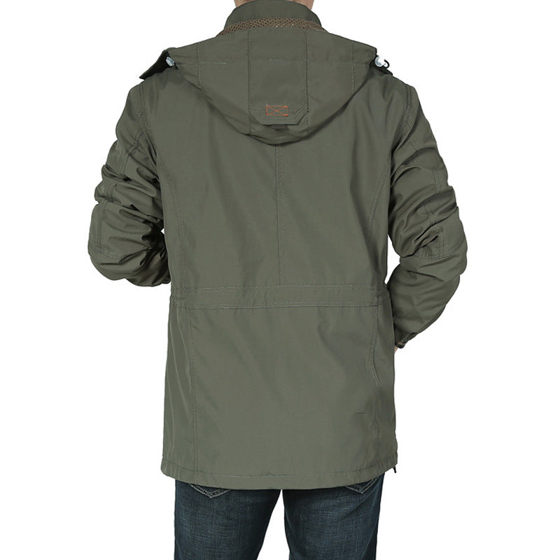 Herren Praktische Übergangsjacke mit Multifunktionalen Taschen Nord Taschen