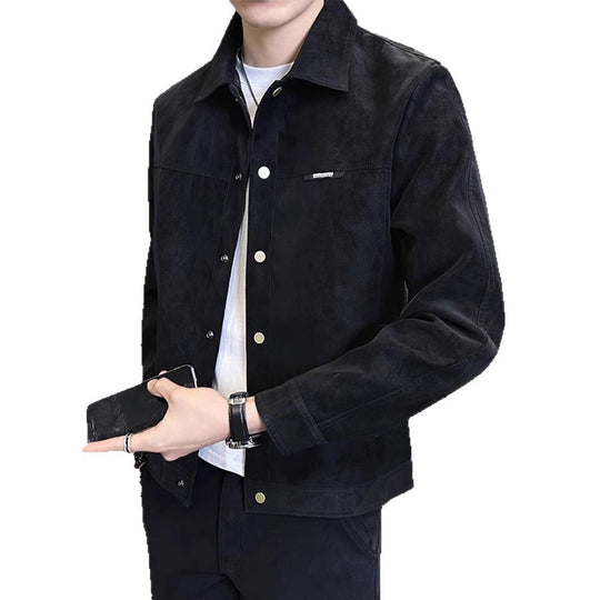 Herren Modische Kunstlederjacke Nord Taschen