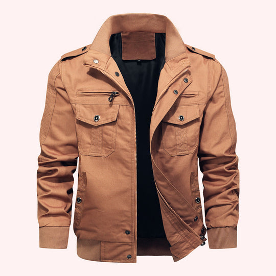 Herren Utility-Fieldjacke mit Stehkragen und Mehrfachtaschen Nord Taschen