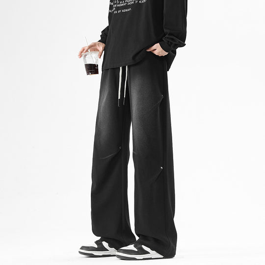 Herren Weite Baggy-Sweathose mit Kordelzug und elastischem Beinabschluss Nord Taschen