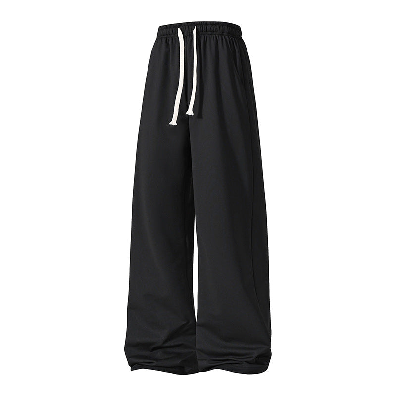 Damen Weite Palazzo-Hose mit elastischem Tunnelzugbund und fließender Satinoptik Nord Taschen