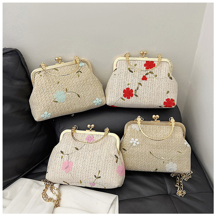 Damen elegante Handtasche mit floralem Muster Nord Taschen