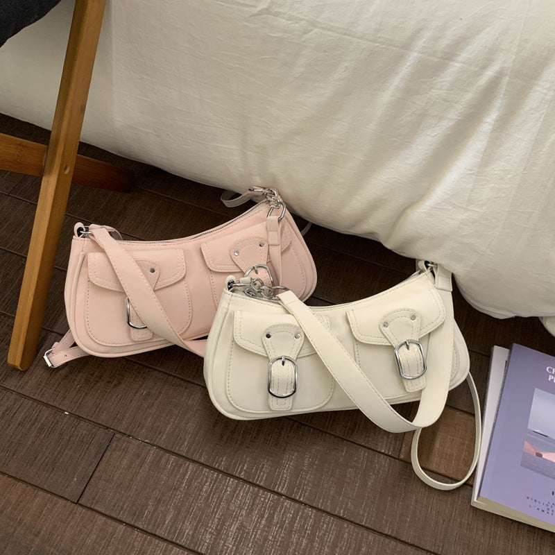 Damen Hobo-Tasche mit praktischem Fächerdesign und modischen Schnallen Nord Taschen