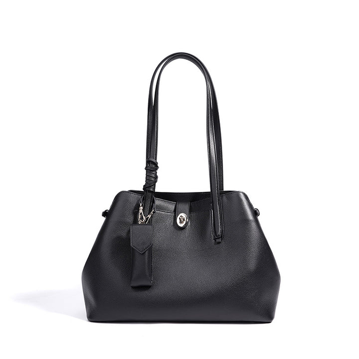 Damen stilvolle Handtasche mit strukturiertem Design und abnehmbarer Anhängertasche Nord Taschen