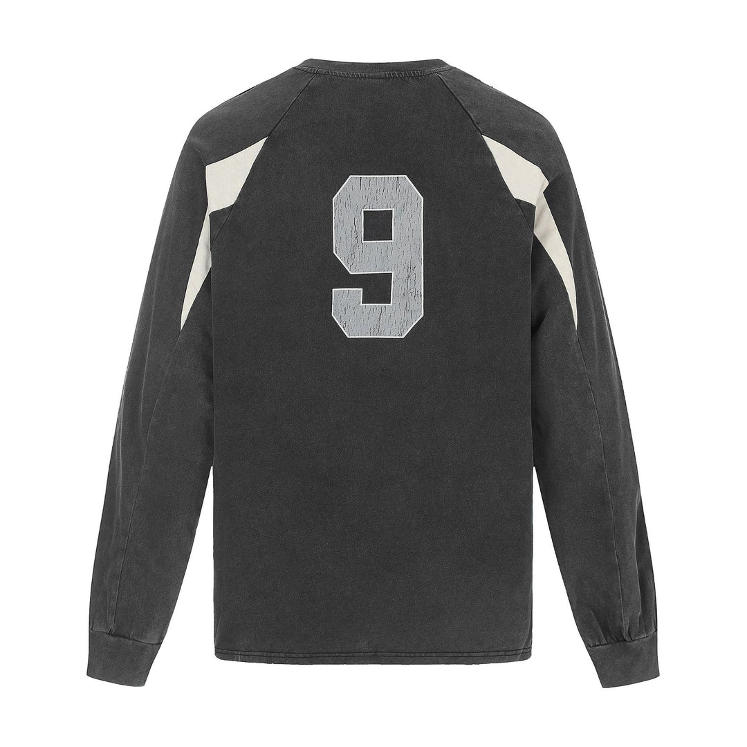 Herren Retro-Sweatshirt im Vintage-Sportswear-Look mit Raglanärmeln und Nummernprint Nord Taschen