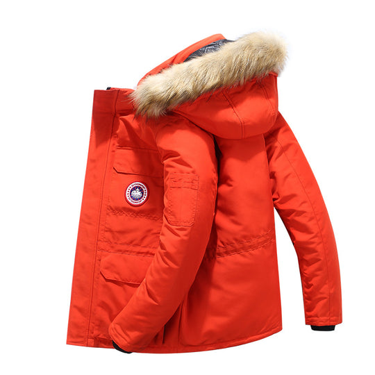 Herren Expedition-Parka mit abnehmbarer Kapuze und Kunstfellbesatz Nord Taschen