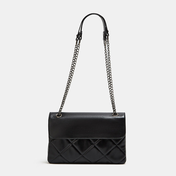 Damen Clutch-Tasche mit elegantem Steppmuster und modischem Kettenhenkel Nord Taschen