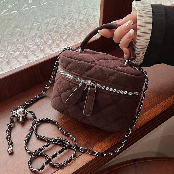 Damen gesteppte Handtasche mit abnehmbarem Schulterriemen Nord Taschen