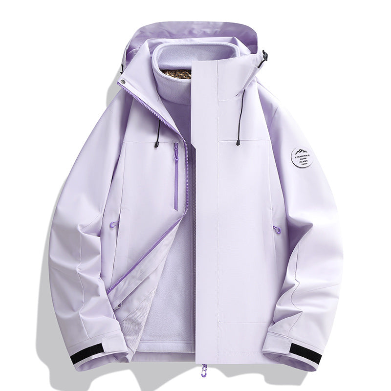 Herren Wetterfeste Softshelljacke mit Fleece‑Innenfutter, verstellbarer Kapuze & Reißverschluss‑Brusttasche Nord Taschen