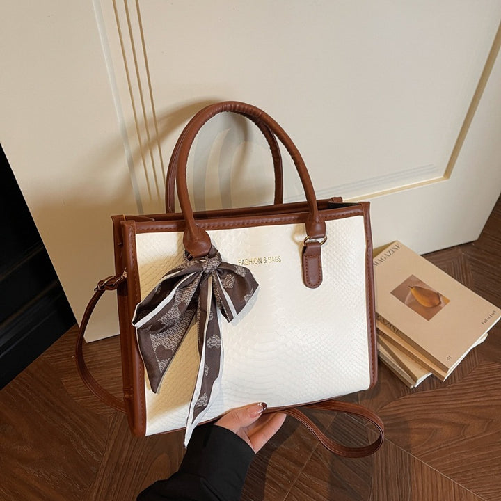 Damen stilvolle Handtasche mit dekorativem Schleifendetail Nord Taschen
