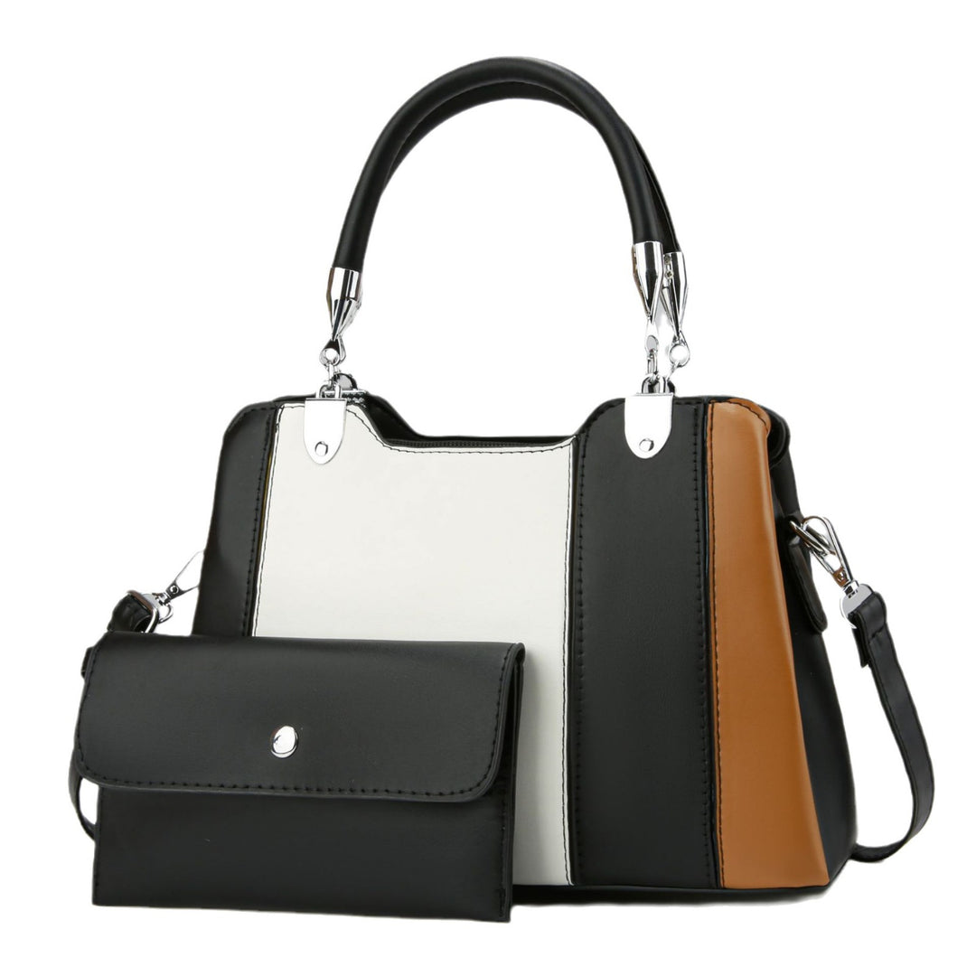 Damen modische Handtasche mit strukturiertem Design und abnehmbarer Clutch Nord Taschen