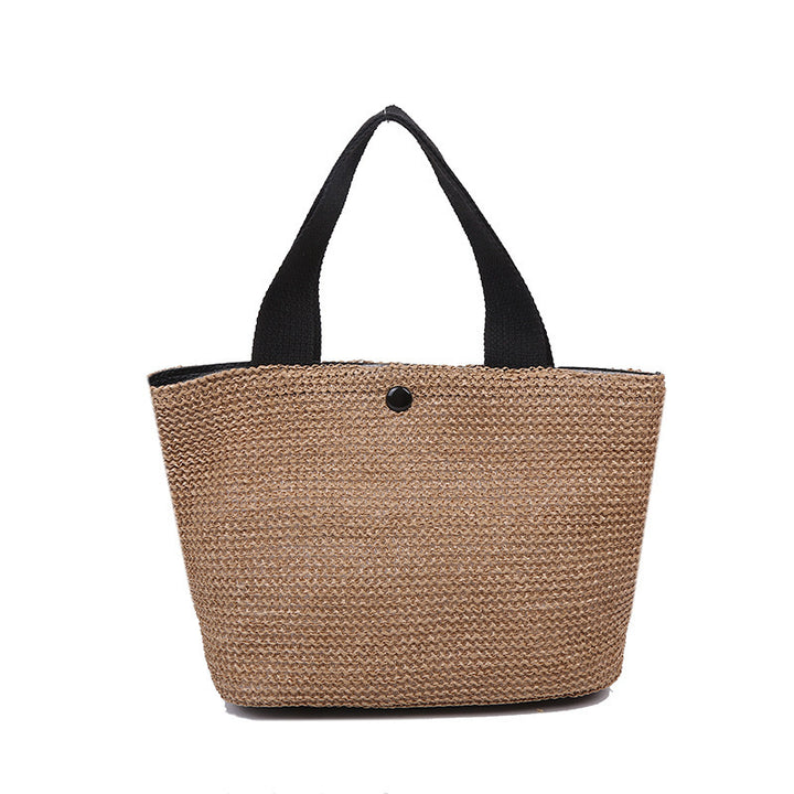 Damen Strandtasche mit geflochtenem Design und praktischen Innenfächern Nord Taschen