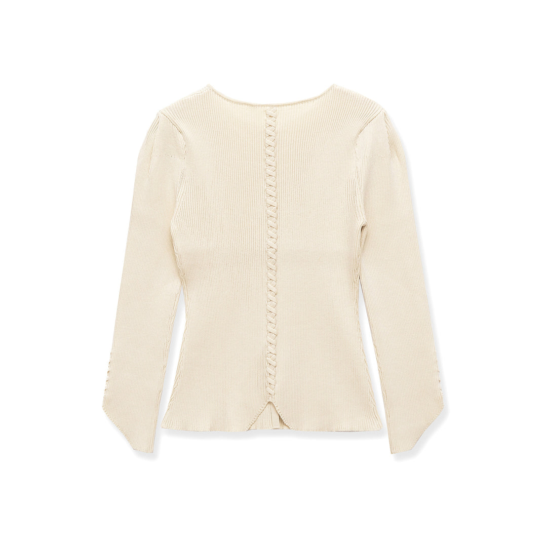 Damen Feinstrick-Cardigan mit durchgehender Knopfleiste, taillierter Rippenstruktur und geschwungenem Saum Nord Taschen