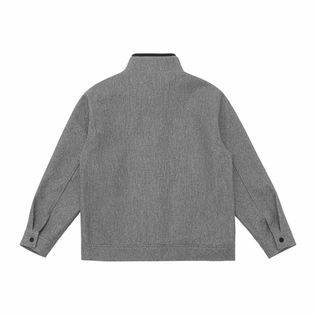 Herren Kurzjacke aus Wollmix im Boxy‑Cut mit hoch geschlossenem Funnelkragen Nord Taschen