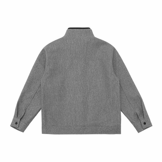 Herren Kurzjacke aus Wollmix im Boxy‑Cut mit hoch geschlossenem Funnelkragen Nord Taschen