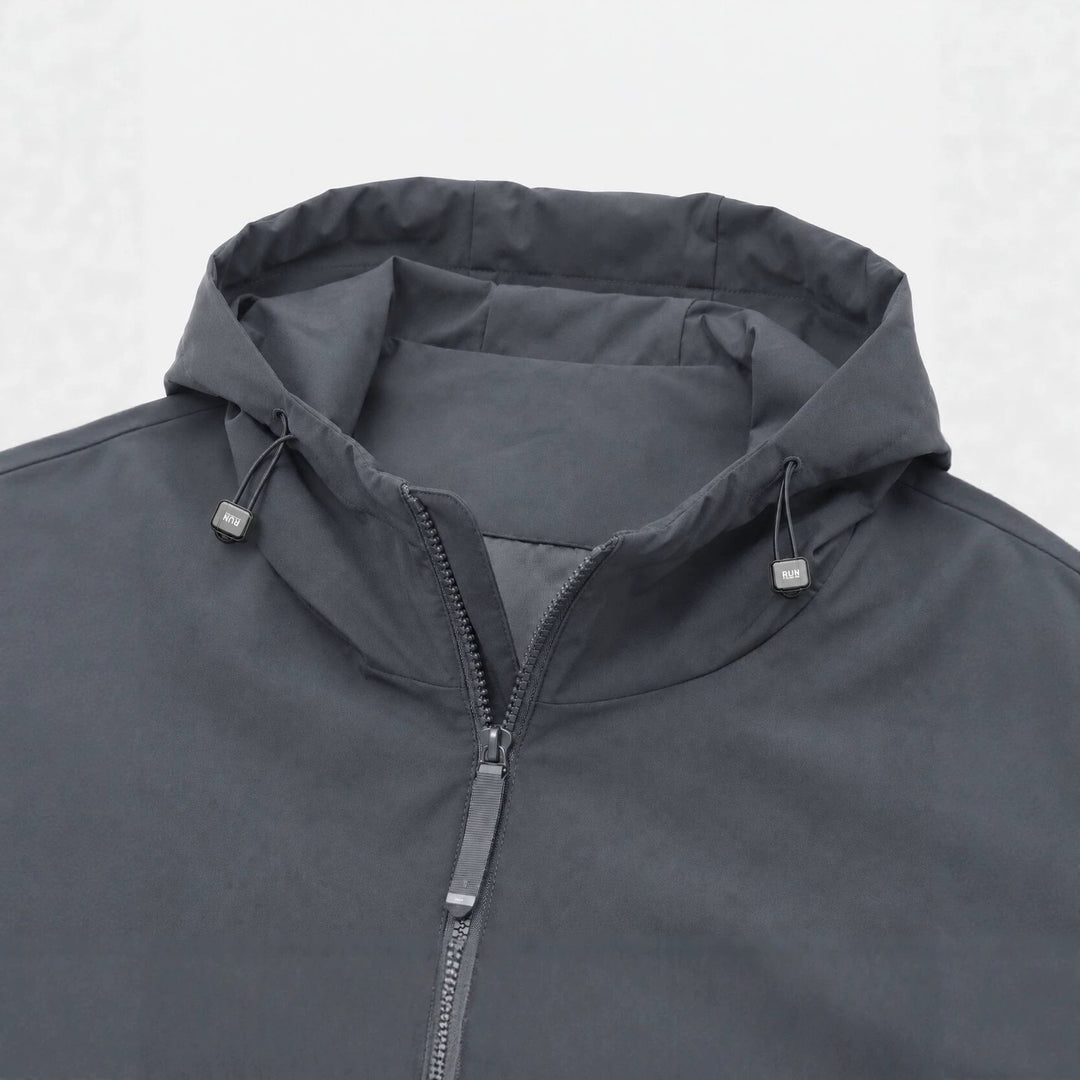 Damen Leichte Kapuzen‑Windjacke mit wasserabweisender Beschichtung, Reißverschluss und elastischem Saum Nord Taschen