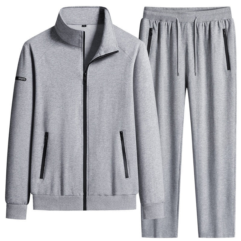 Herren Sportlicher Softshell-Trainingsanzug-Set mit fleecegefütterter Jacke und tapered Jogginghose Nord Taschen