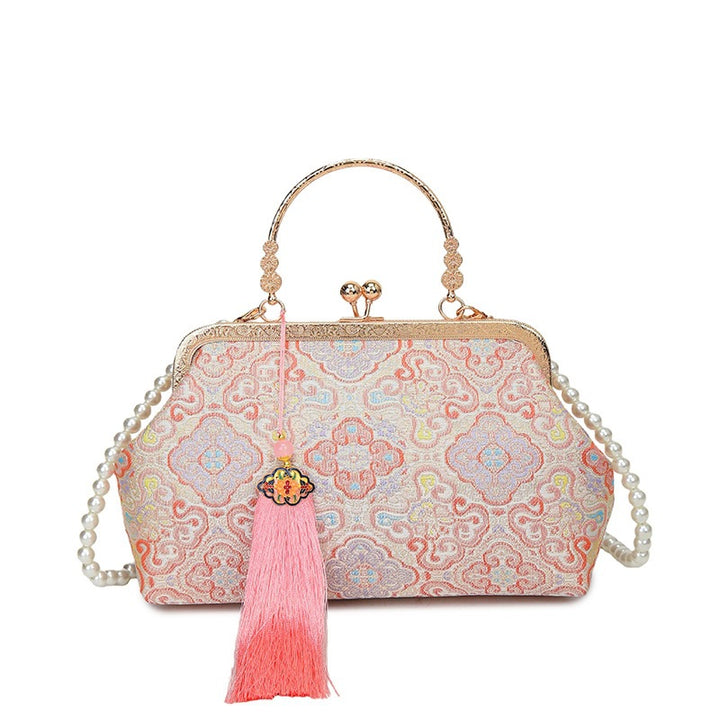 Damen elegante Clutch-Tasche mit kunstvollen Verzierungen Nord Taschen