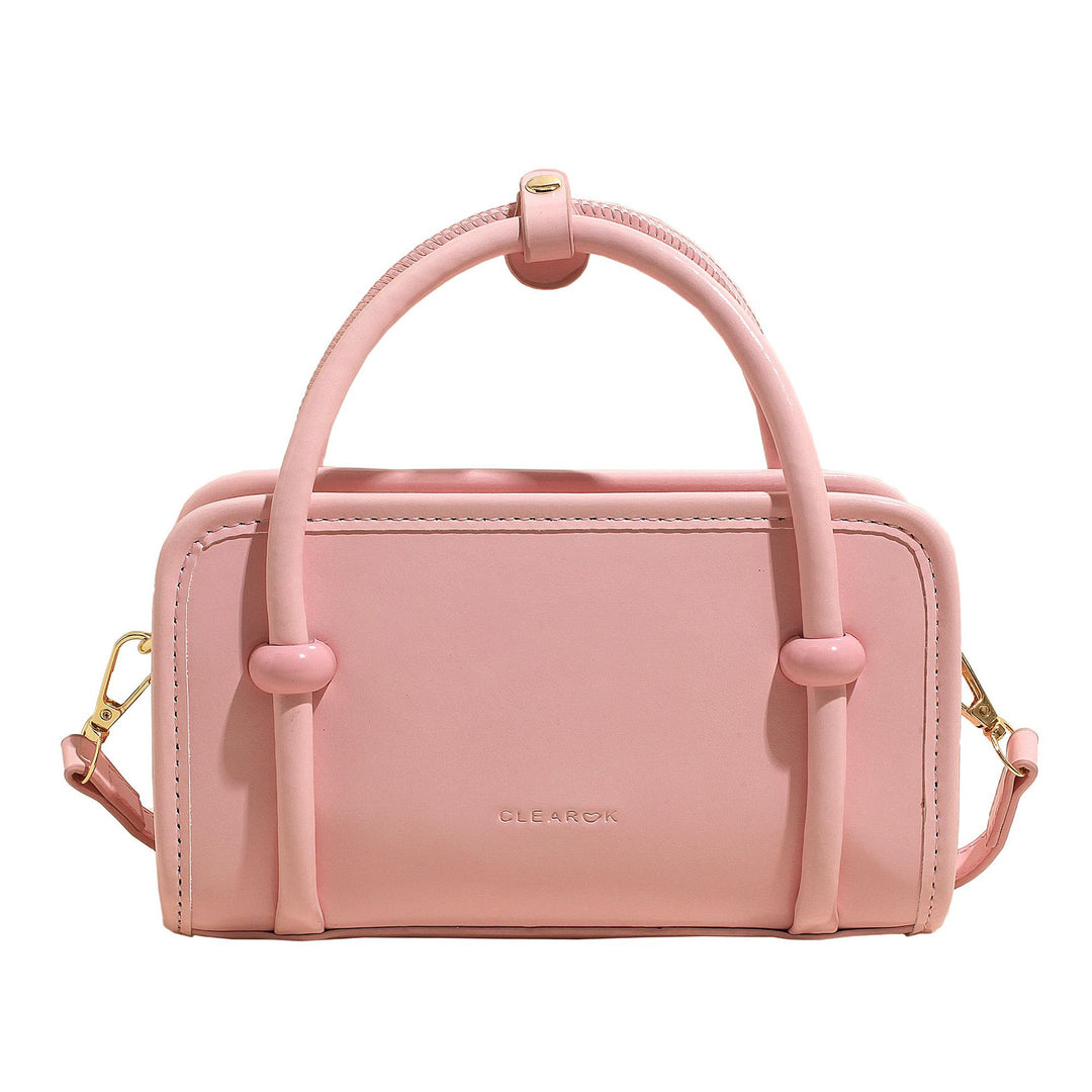 Damen Mini-Handtasche mit niedlichem Bärenanhänger Nord Taschen
