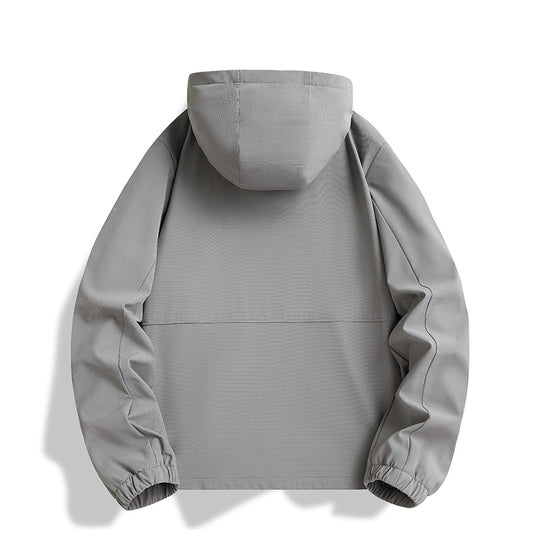 Herren Kapuzen-Softshellblouson im urbanen Minimalstil mit verdecktem Reißverschluss Nord Taschen