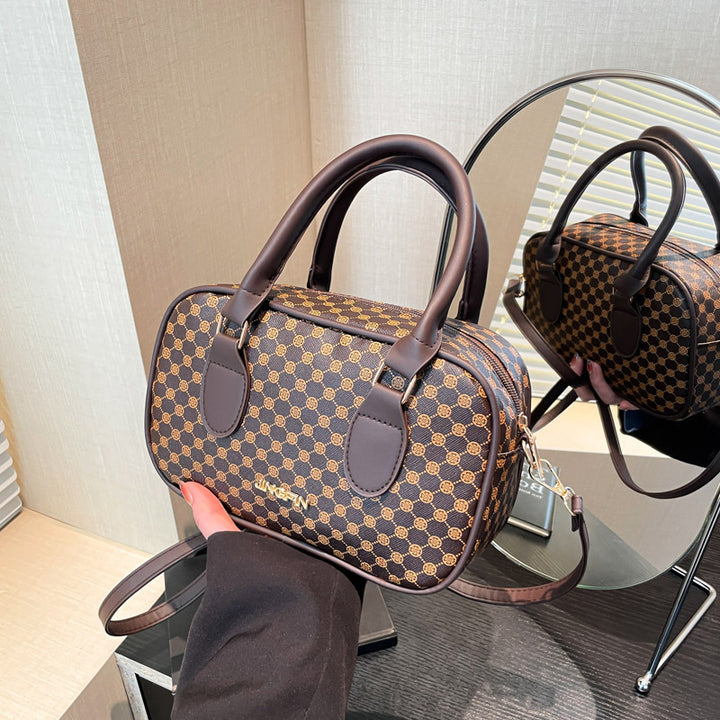 Damen Handtasche mit elegantem geometrischen Muster Nord Taschen