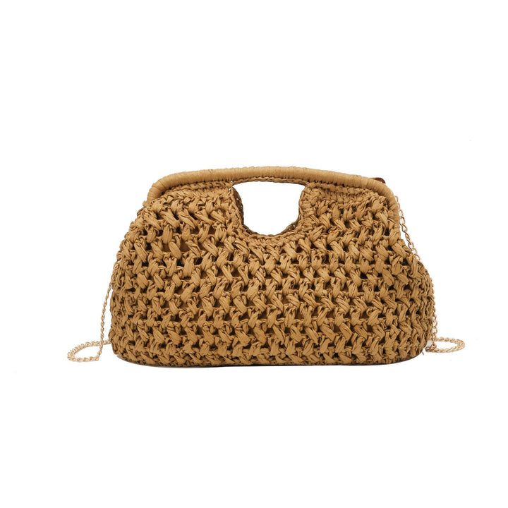 Damen geflochtene Handtasche aus natürlichem Material Nord Taschen