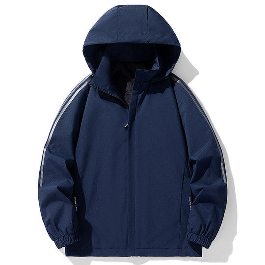 Herren Sportliche Regenjacke mit verstellbarer Kapuze Nord Taschen