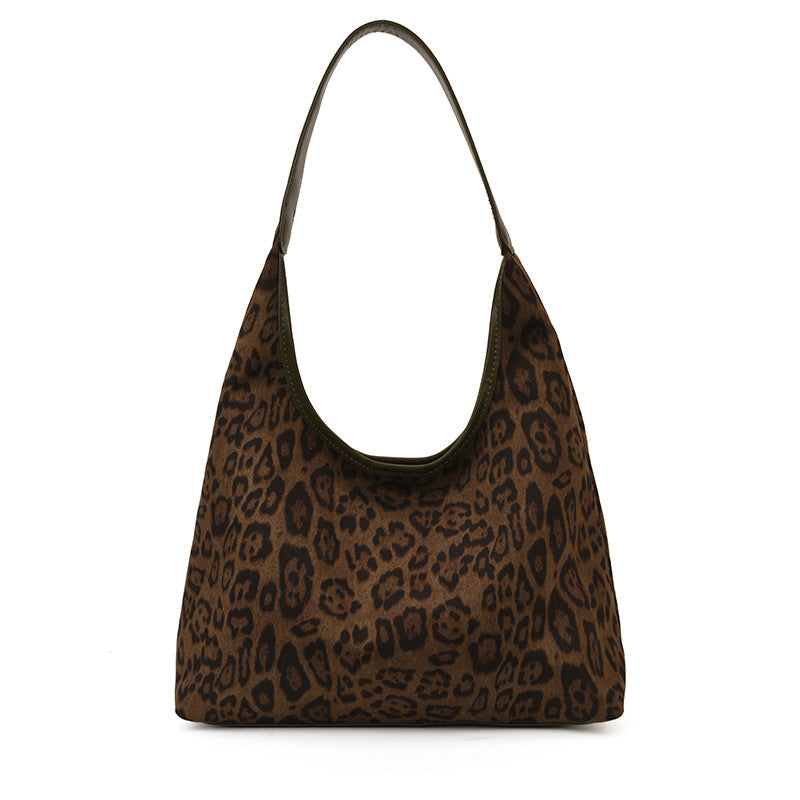 Damen elegante Hobo-Tasche aus hochwertigem Kunstleder mit attraktivem Leopardenmuster Nord Taschen