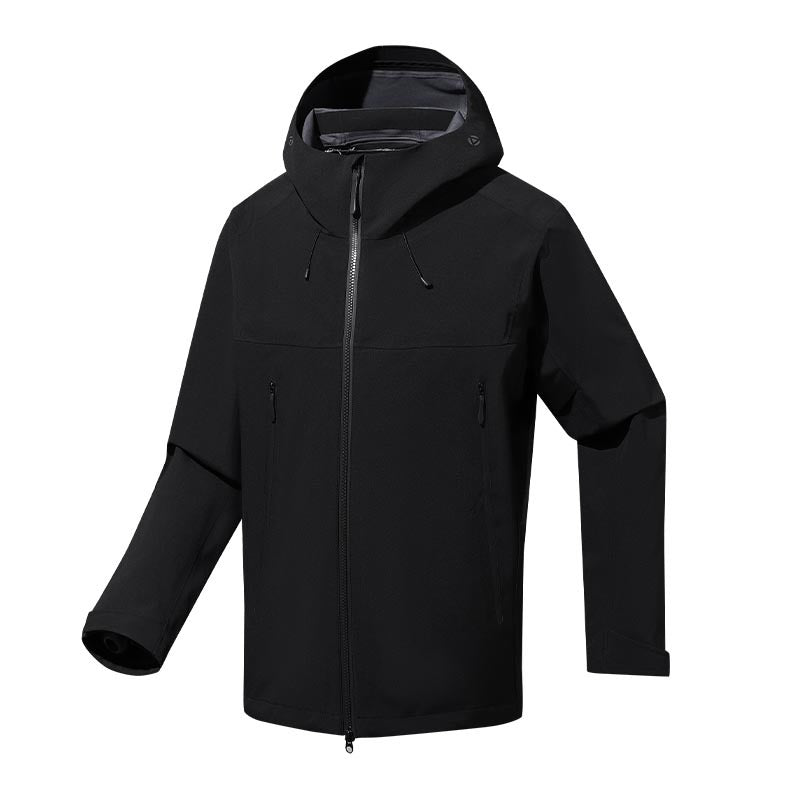 Herren wasser- und winddichte Softshell-Outdoorjacke mit verstellbarer Kapuze Nord Taschen