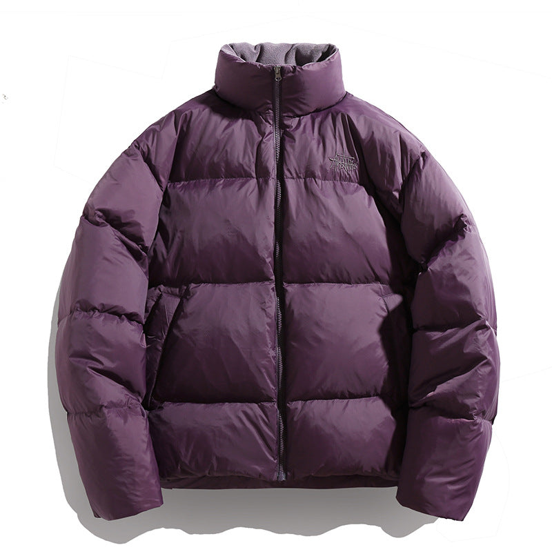 Damen Kurz geschnittene Daunenoptik‑Steppjacke mit hohem Stehkragen und Fleecefutter Nord Taschen