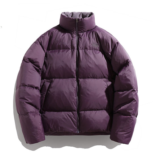 Damen Kurz geschnittene Daunenoptik‑Steppjacke mit hohem Stehkragen und Fleecefutter Nord Taschen