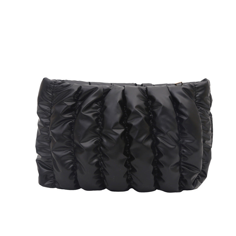 Damen elegante Clutch-Tasche mit geschmeidiger Pfennig-Optik Nord Taschen
